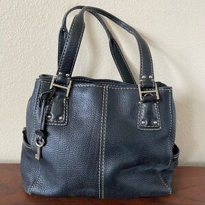 Fossil Black Leather Shoulder Bag